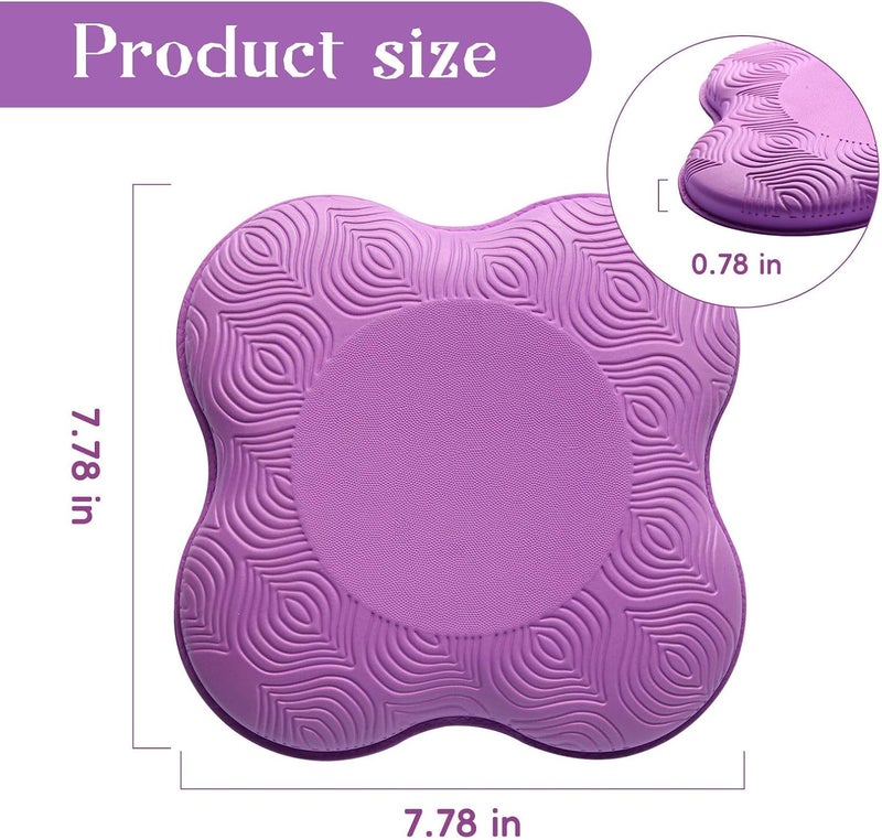 MBKHFLL 2 Packs Yoga Knee & Elbow Cushions - Extra Thick Foam for Knees, Elbows, Wrists, Hands & Head - Pilates & Kneeling Pads - Support Foam Pads for Women & Men - Image 2